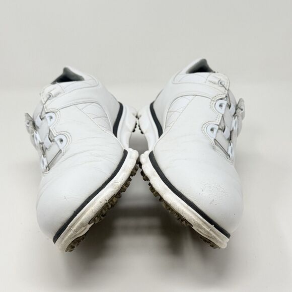 Footjoy Pro SL BOA Golf Shoes Mens 10 M White Black Leather Spikeless 53596